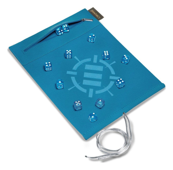 Enhance Tabletop Accessories Roll on a Scroll Dice and Rolling Mat Blue