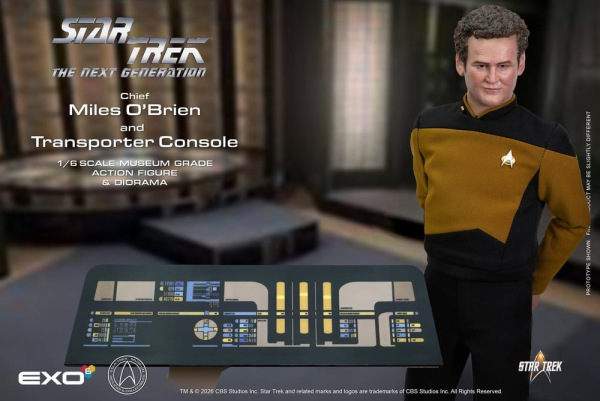 Star Trek: The Next Generation Action Figure 1/6 Chief Miles O'Brien with Transporter Console 30 cm 3