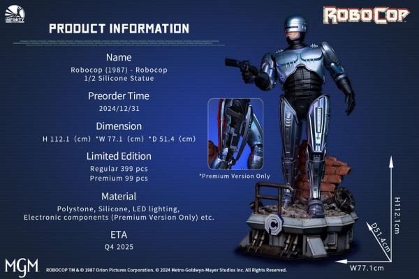 Robocop 1987 Statue 1/2 Robocop Premium Ver. 112 cm 10