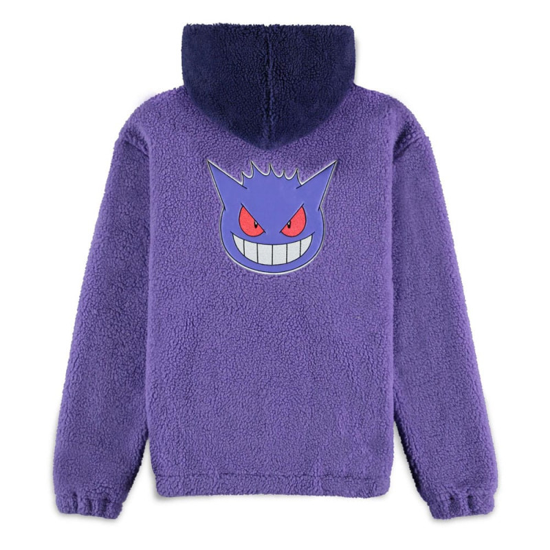 Pokémon Sherpa Hooded Sweater Gengar Size L