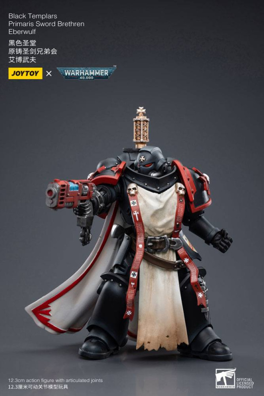 Warhammer 40k Action Figure 1/18 Black Templars Primaris Sword Brethren Eberwulf 12 cm 6