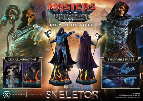Masters of the Universe (2026 Film) Real Elite Masterline Series Statue 1/3 Skeletor Bonus Version 9 9
