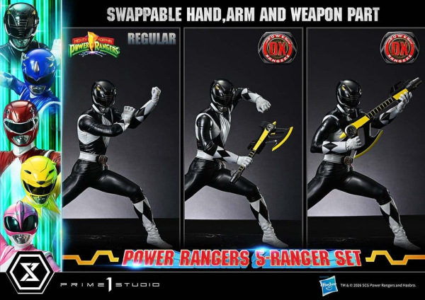 Mighty Morphin Power Rangers Premium Masterline Set of 5 Statues 1/4 Deluxe Bonus Version 62 cm 7