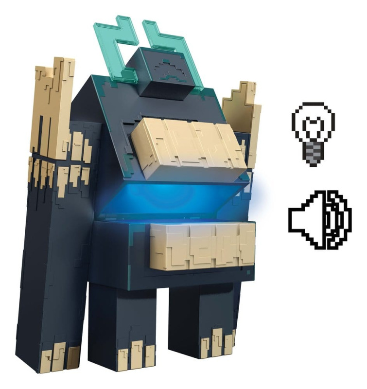 Minecraft Dungeons II Action Figure with Light and Sound Twisted Warden 2