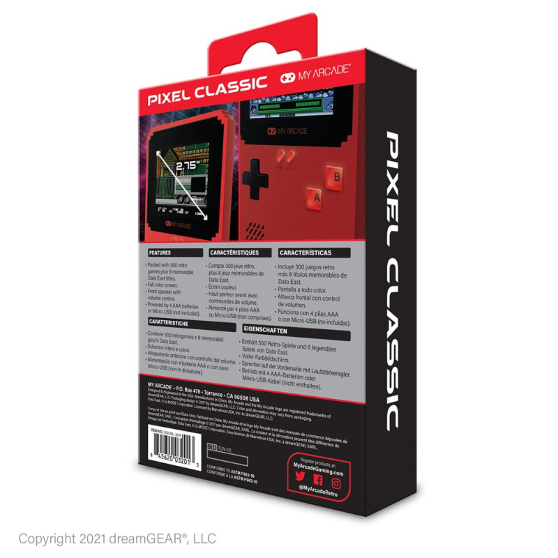 My Arcade Portable Gaming System Pixel Classic 3