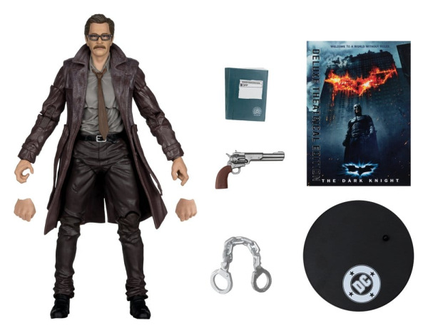 DC Multiverse Action Figure Commissioner James Gordon (The Dark Knight Trilogy) Deluxe Theatrical Ed 1