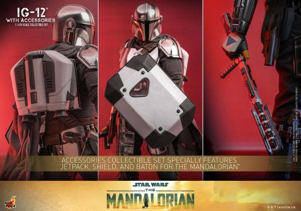 Star Wars The Mandalorian: IG-12 with accessories 1/6 Action Figure - Hot Toys