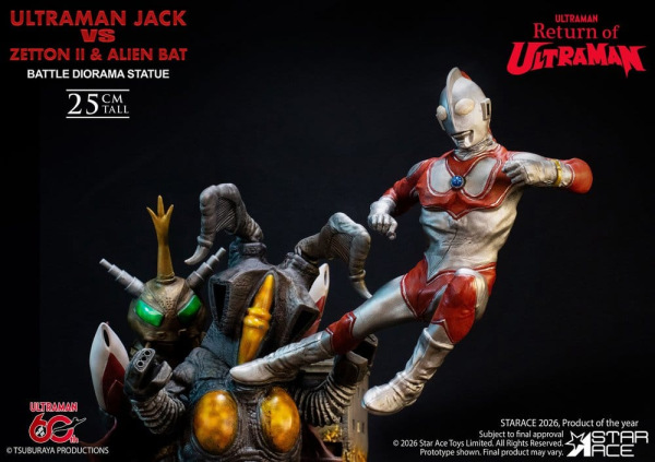 Return of Ultraman Diorama Statue 1/8 Ultraman Jack vs Zetton II & Alien Bat Battle scene 25 cm 2
