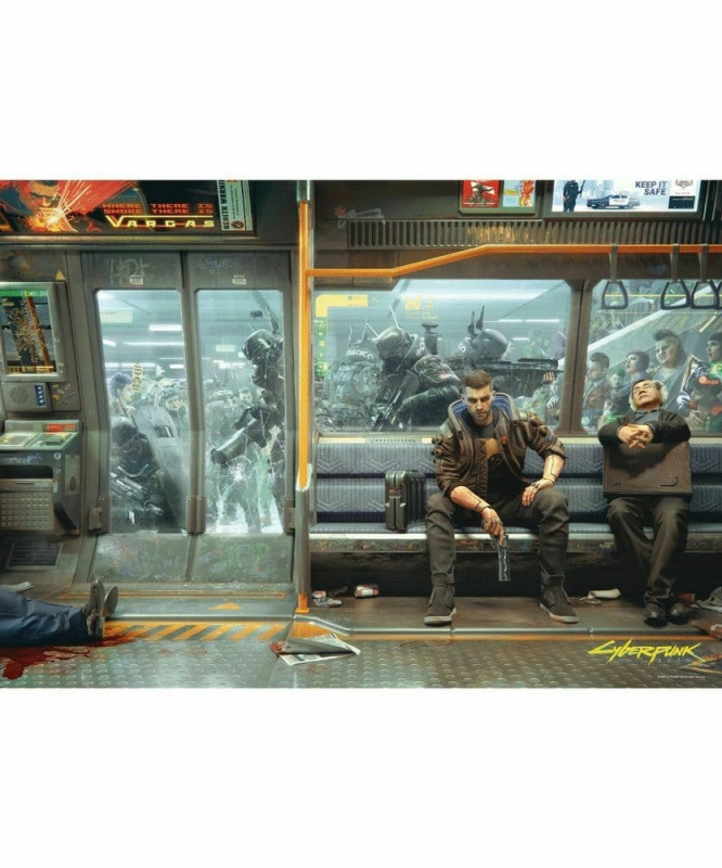 Cyberpunk 2077 Puzzle Metro (1000 Pieces) 1