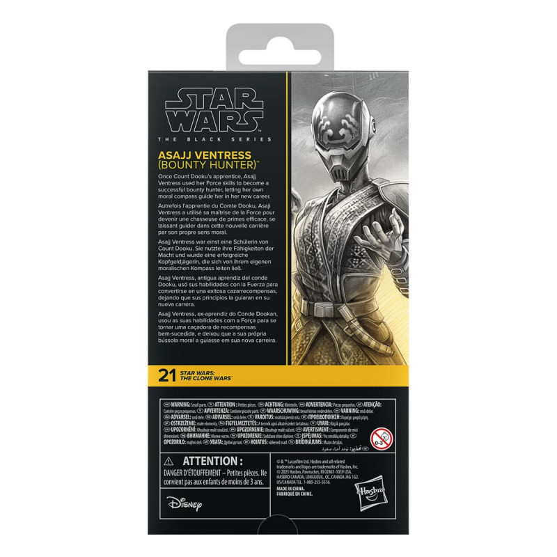 Star Wars: The Clone Wars Black Series Action Figure Asajj Ventress (Bounty Hunter) 15 cm 4