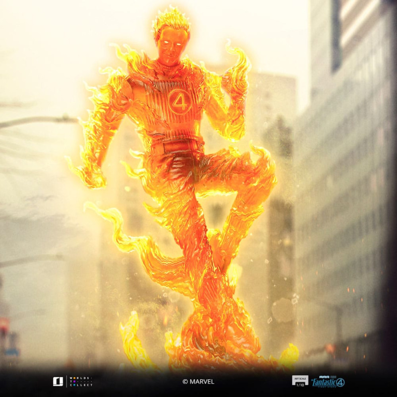 Fantastic Four Art Scale Statue 1/10 Human Torch 30 cm 12
