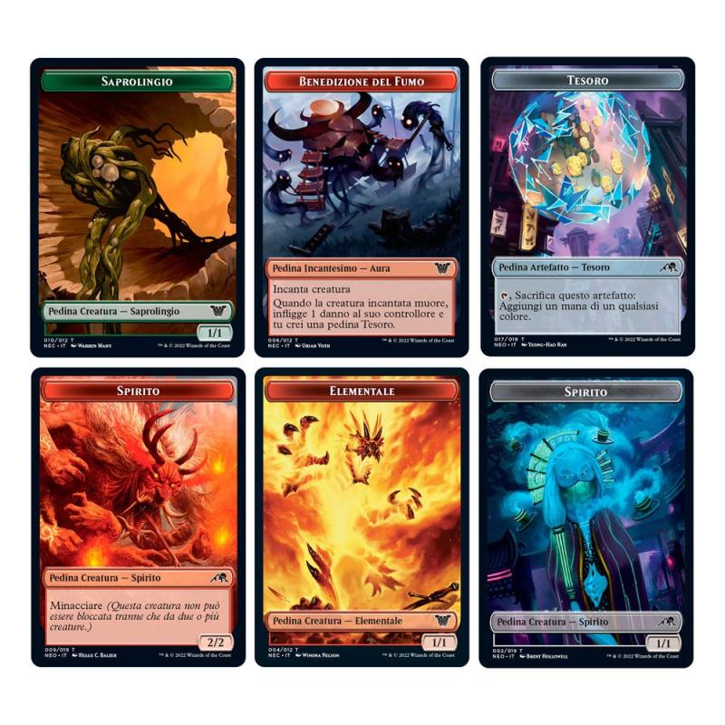 Magic the Gathering Kamigawa: Neon Dynasty Commander Decks Display (4) italian 12