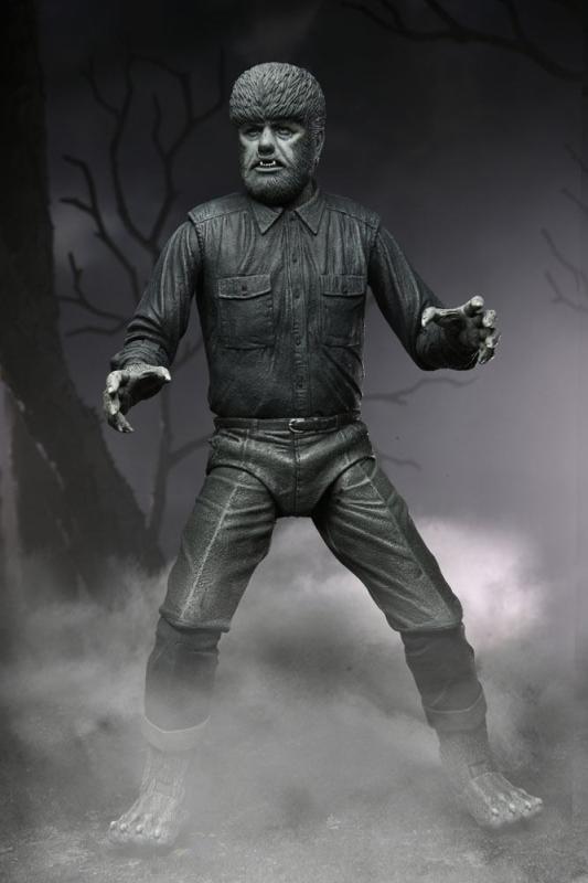 Universal Monsters: The Wolf Man (Black & White) 18 cm Action Figure Ultimate - Neca