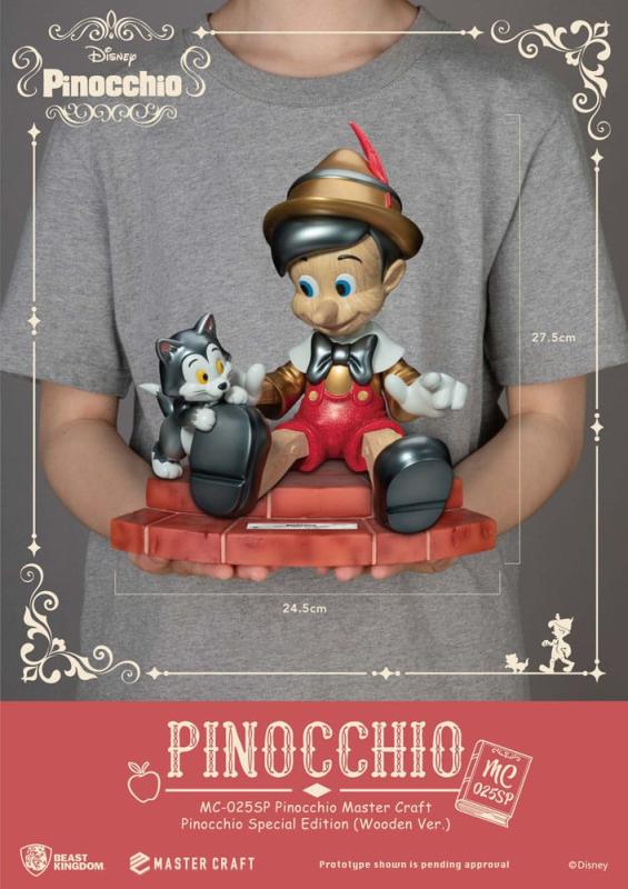 Disney: Pinocchio Wooden Ver. Special Edition 27 cm Master Craft Statue - BKT