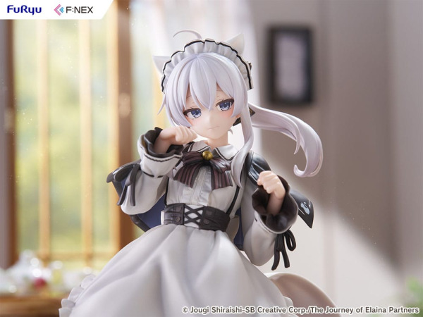 Wandering Witch: The Journey of Elaina F:NEX PVC Statue 1/7 Elaina Maid costume with cat ears Ver. 2 12