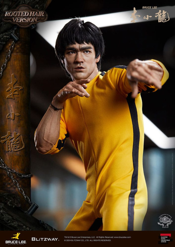 Bruce Lee Superb Scale Statue 1/4 50th Anniversary Tribute (Rooted Hair Version) 55 cm 12