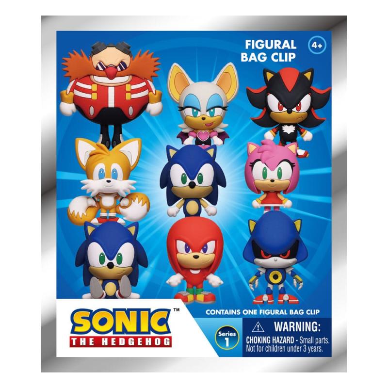 Sonic - The Hedgehog PVC Bag Clips Series 1 Display (24)