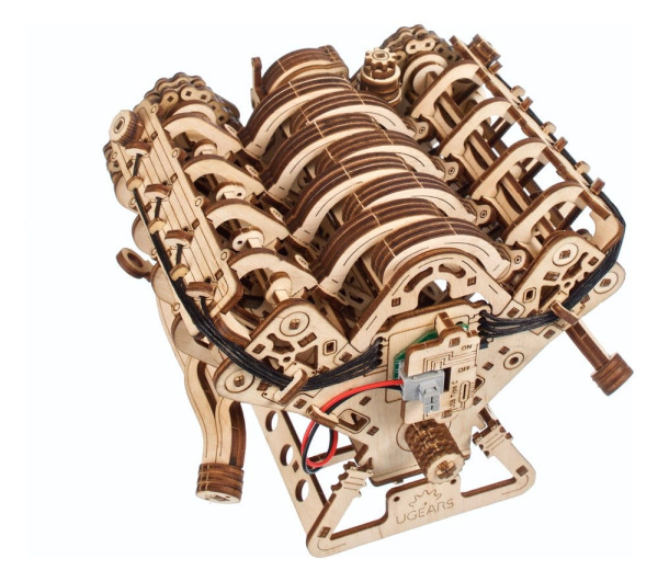 Ugears 3D Wooden Puzzle V8 Engine 14