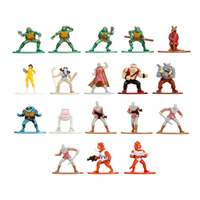 Teenage Mutant Ninja Turtles Nano Metalfigs Diecast Mini Figures 18-Pack Wave 2 4 cm