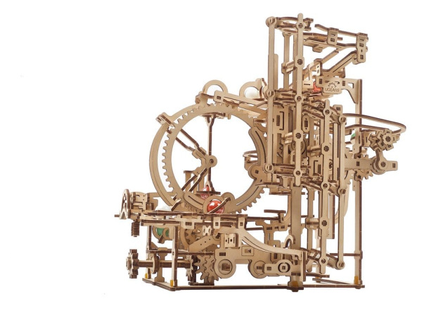 Ugears 3D Wooden Puzzle Marble Run Stepped Hoist 12