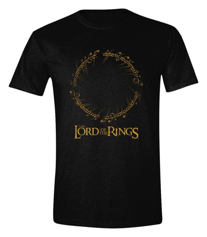 Lord of the Rings T-Shirt Logo Inscription Size XL