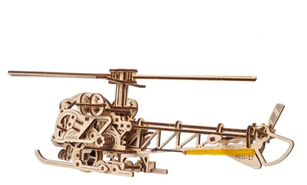 Ugears 3D Wooden Puzzle Mini Helicopter 11