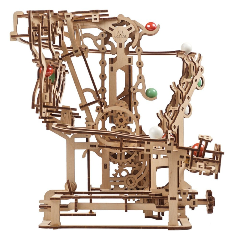 Ugears 3D Wooden Puzzle Marble Run Chain Hoist 4