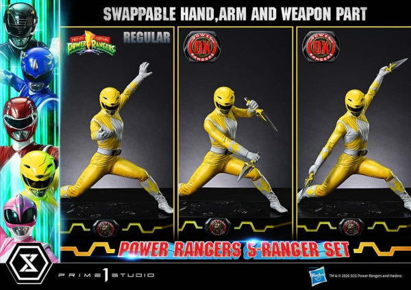 Mighty Morphin Power Rangers Premium Masterline Set of 5 Statues 1/4 Deluxe Bonus Version 62 cm 6