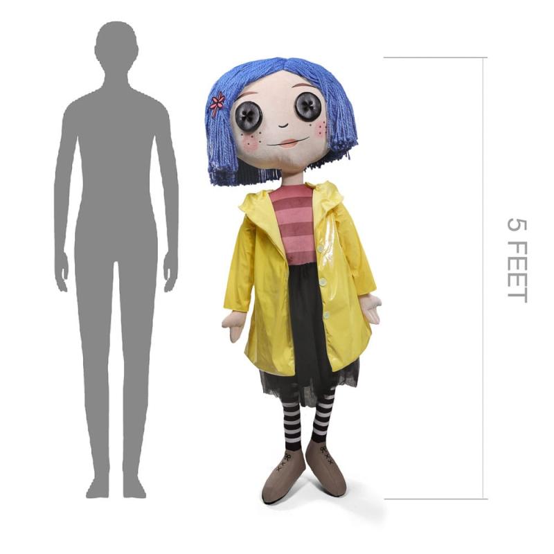 Coraline Life-Size Plush Figure Coraline with Button Eyes 152 cm 1