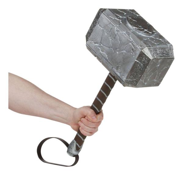 Thor Love and Thunder: Mighty Thor Mjolnir 1/1 Electronic Roleplay Hammer - Hasbro