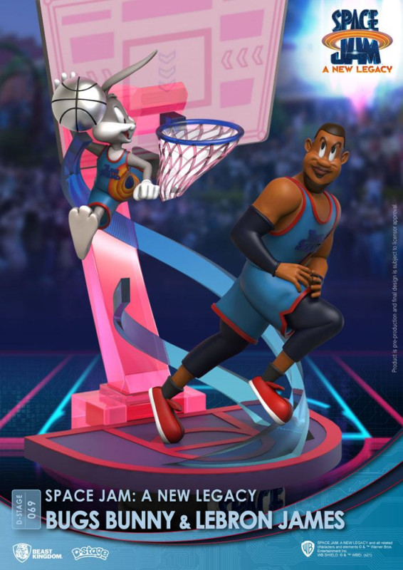 Space Jam: A New Legacy D-Stage PVC Diorama Bugs Bunny & Lebron James New Version 15 cm 4