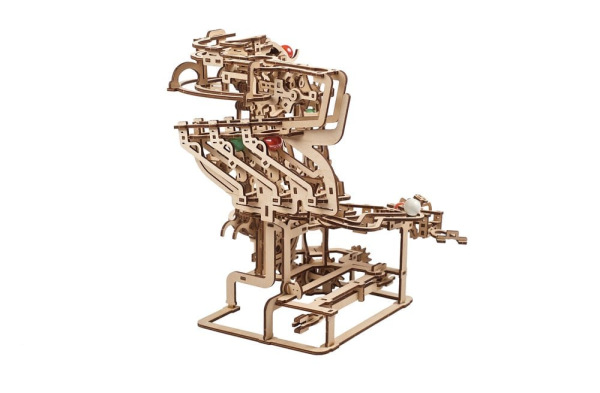 Ugears 3D Wooden Puzzle Marble Run Chain Hoist 8
