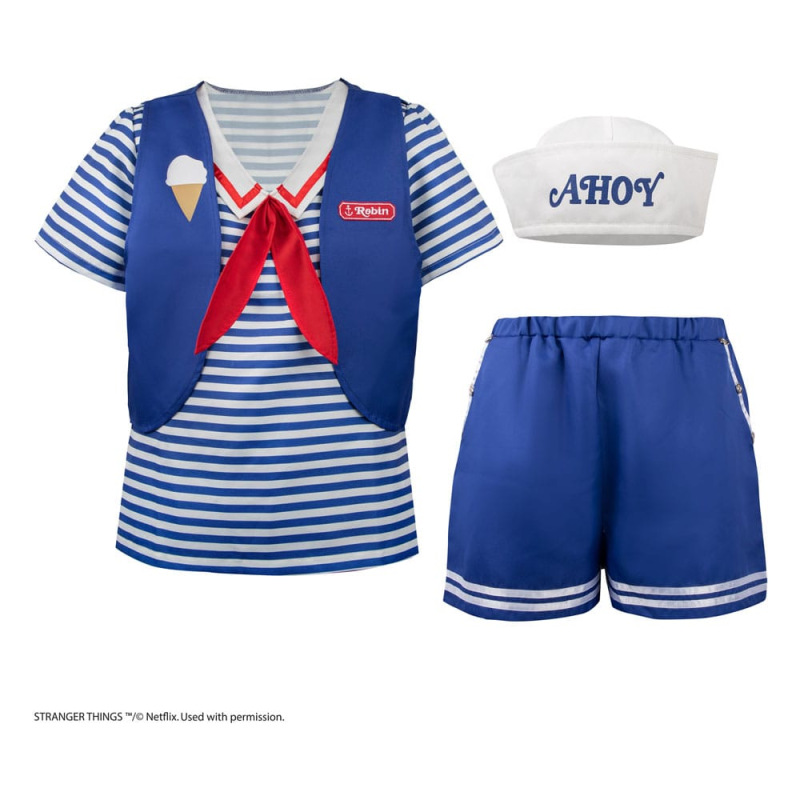 Stranger Things: Scoops Ahoy Robin Costume Size M/L