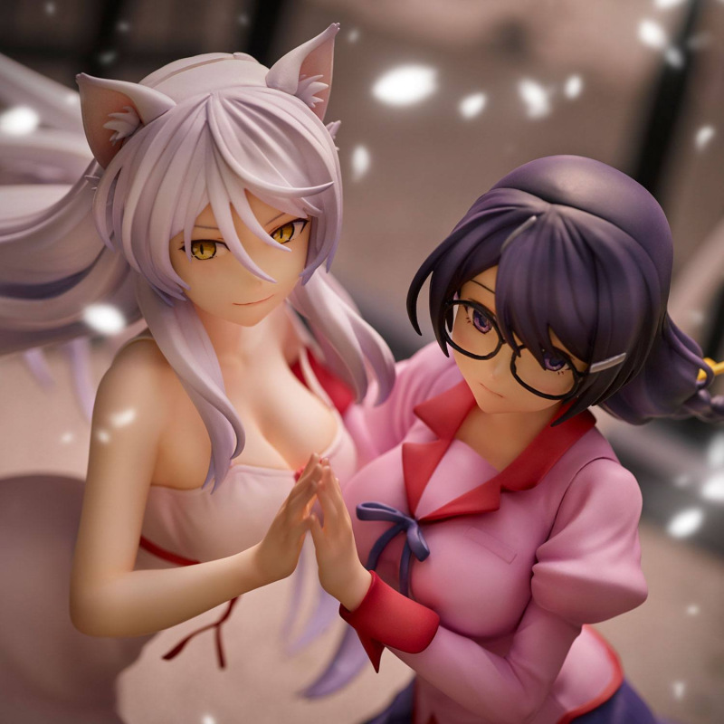Nekomonogatari Monogatari Series PVC Statues Tsubasa Hanekawa Set (re-run) 19 cm 3