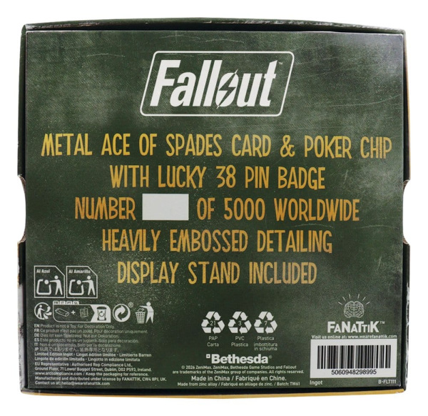 Fallout: New Vegas Replica Lucky 38 Imitation Gold Casino Set Limited Edition 2