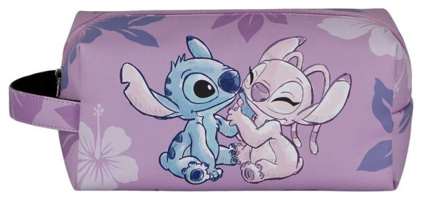 Lilo & Stitch Plus Brick Travel Toiletry Bag Stitch & Angel Pink 1