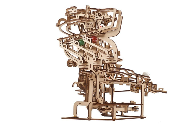 Ugears 3D Wooden Puzzle Marble Run Chain Hoist 7
