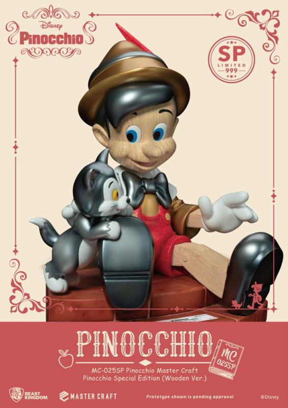 Disney: Pinocchio Wooden Ver. Special Edition 27 cm Master Craft Statue - BKT