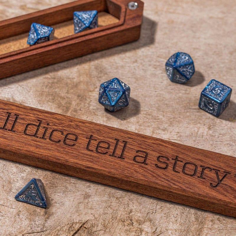 Q Workshop Sapelli Dice Box All dice tell a story 3