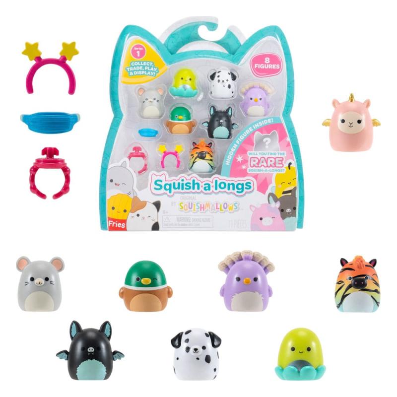 Squishmallow Squish a longs Mini Figures 8-Pack Style 4 3 cm