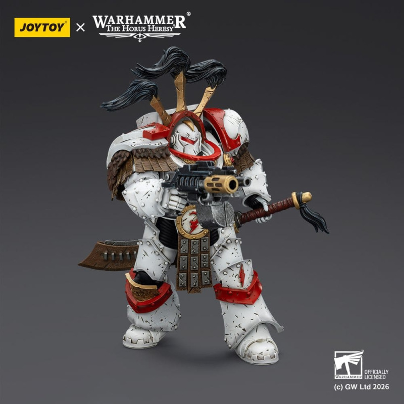 Warhammer 40,000 Action Figure White Scars Legion Praetor in Cataphractii Terminator Armour with Cyb 3