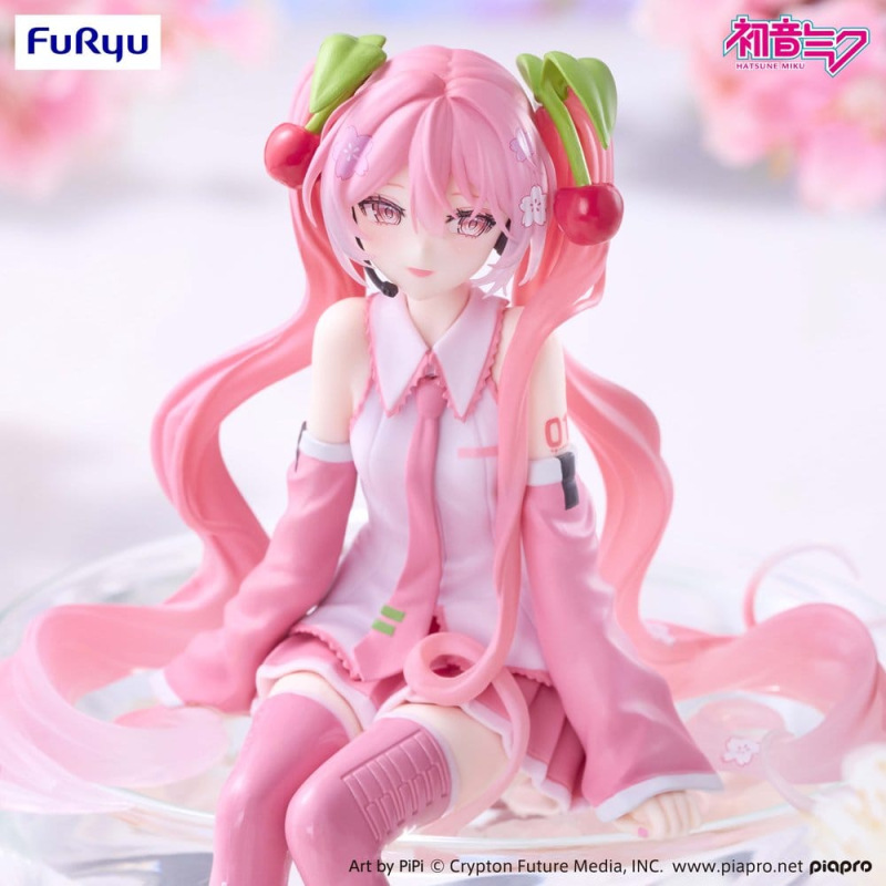 Hatsune Miku Noodle Stopper PVC Figure Sakura Miku 2026 Smile Ver. 14 cm 3