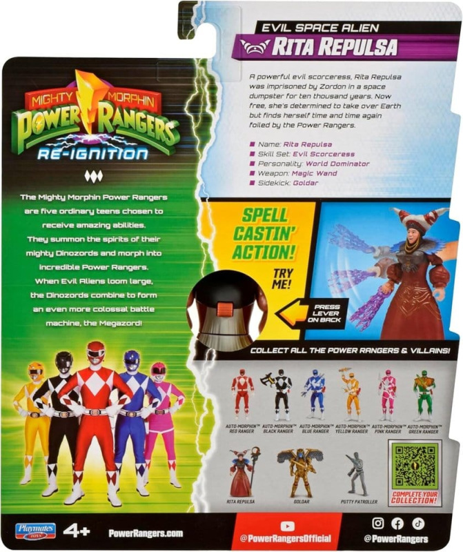 Power Rangers Evil Space Alien Action Figure Rita Repulsa 13 cm 1