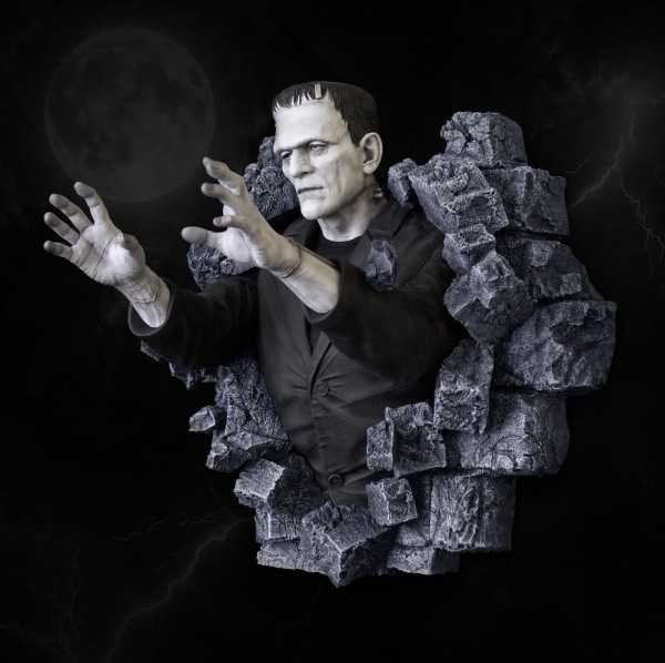 Frankenstein Wall Sculpture Classic Horror Edition Half Scale 48 cm 3