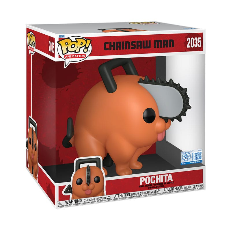 Chainsaw Man Super Sized Jumbo POP! Vinyl Figure Pochita 25 cm 1