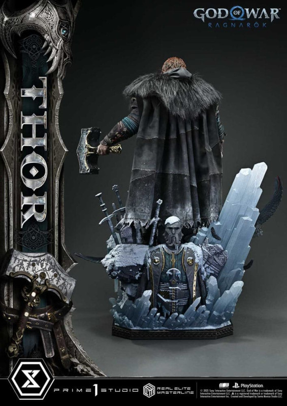 God of War: Ragnarök Real Elite Masterline Series Statue 1/3 Thor 105 cm 5