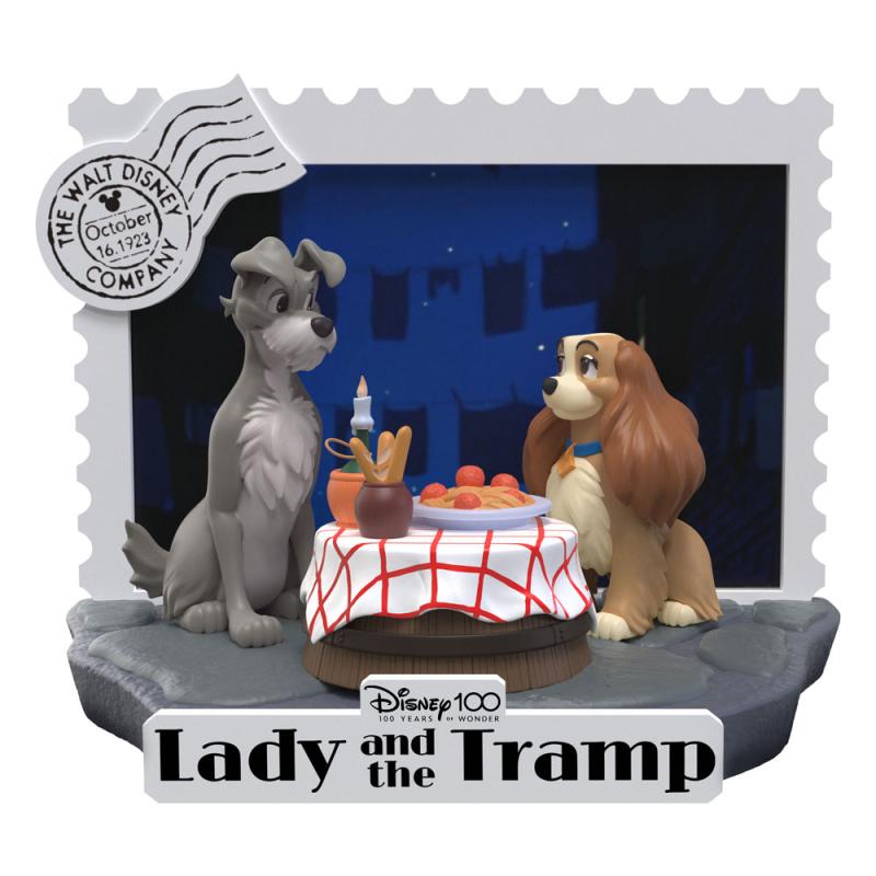 Disney 100th Anniversary: Lady And The Tramp 12 cm D-Stage PVC Diorama - BKT