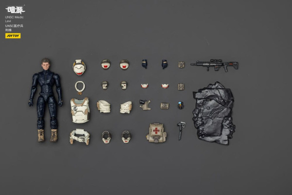 UNSC Dark Source Action Figur Medic Levi 7 cm 9