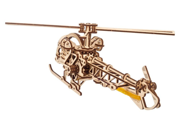 Ugears 3D Wooden Puzzle Mini Helicopter 13