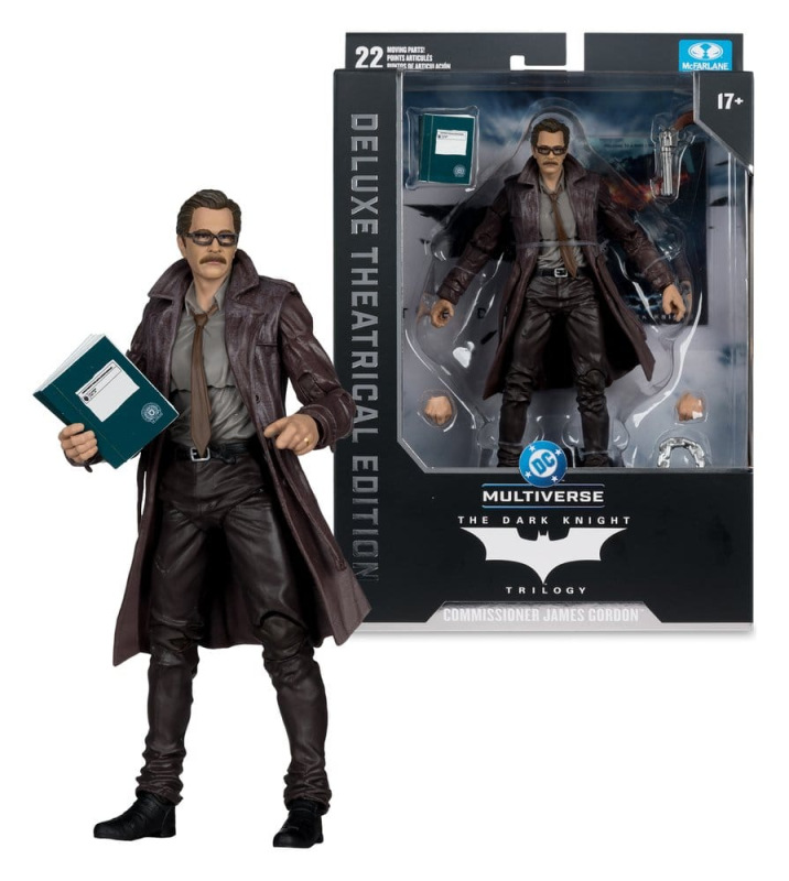 DC Multiverse Action Figure Commissioner James Gordon (The Dark Knight Trilogy) Deluxe Theatrical Ed 3